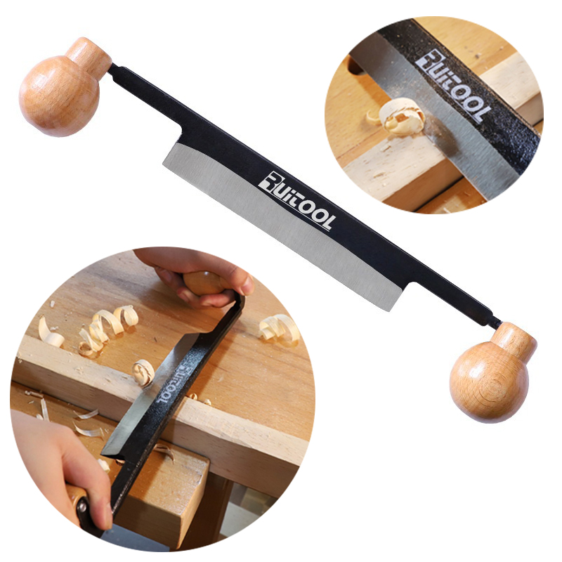 Drawknife Blade - Profesyonel Beraberlik Kesici Çift Ahşap Saplı