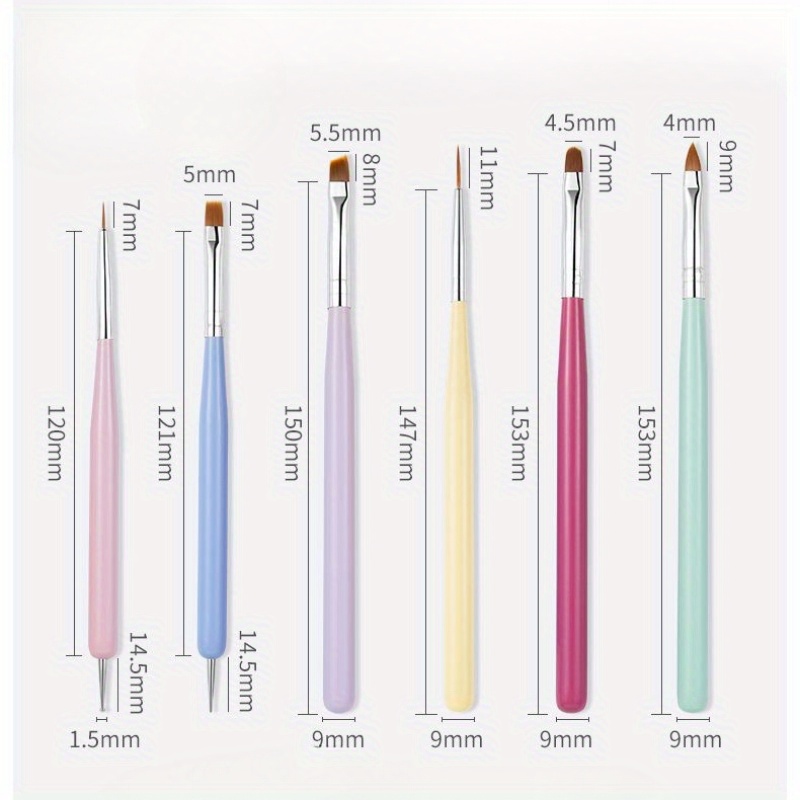 6 adet Tırnak Sanatı Fırça Set - Wood Chisel Set incelemesi ve fiyatı