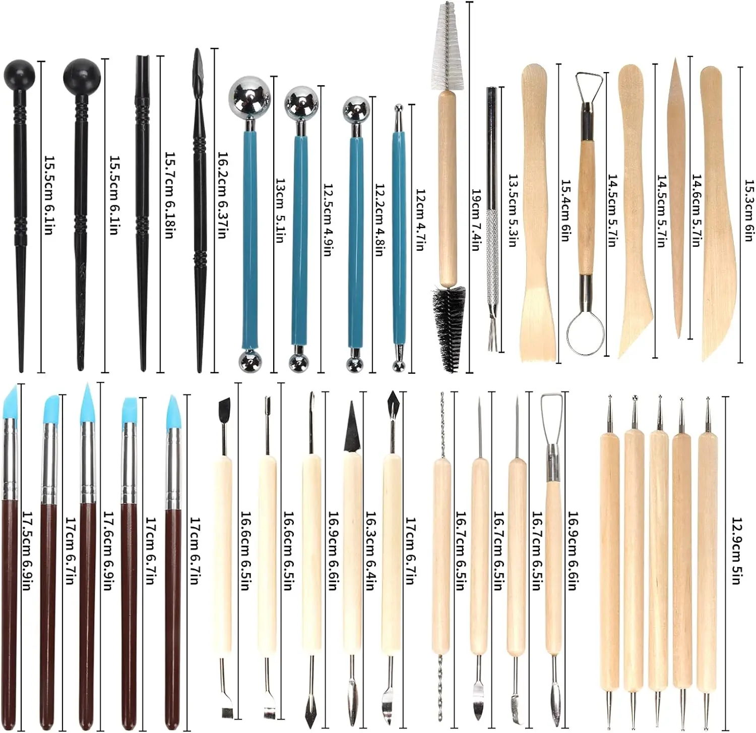 8-61PCS Çömlekçilik Alet Seti  - Wood Chisel Set incelemesi ve fiyatı