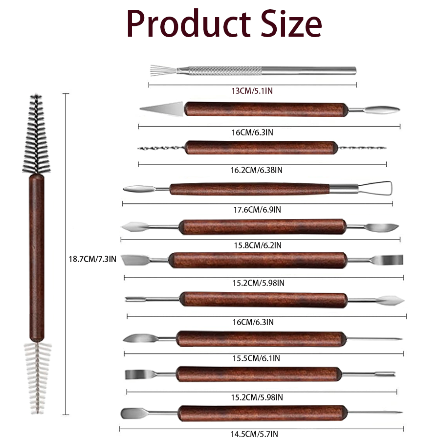 25/40 Adet Çömlekçilik ve Kil  - Wood Chisel Set incelemesi ve fiyatı